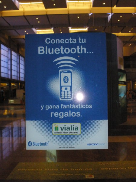 Bluetooth en la estación María Zambrano