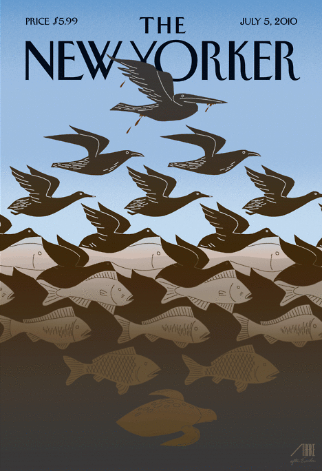 New Yorker, la plataforma hundida de BP y M.C. Escher