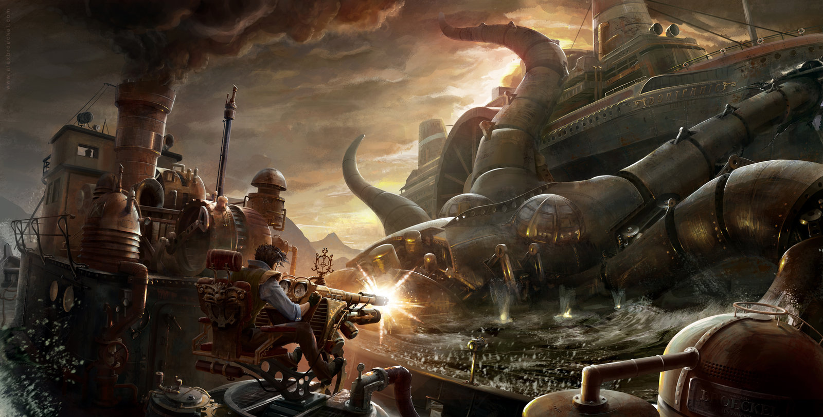 SteamPunk Octupus por raybender