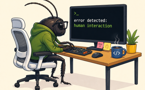 El bug entre la silla y el teclado