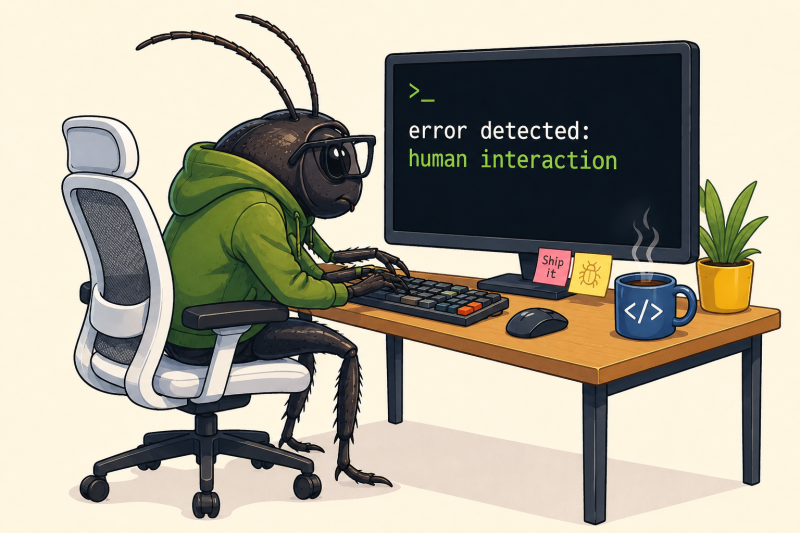 El bug entre la silla y el teclado