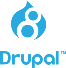 Logo de Drupal 8.