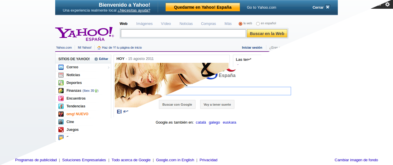 Google, Yahoo! y simplicidad