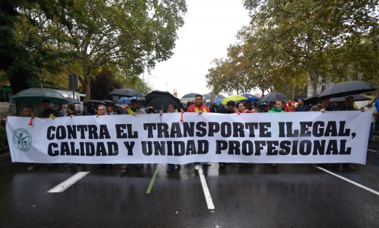 Manifestación de taxis, Madrid